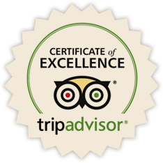 Trip Advisor's Certicate of Excellence