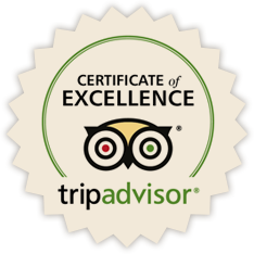 Trip Advisor's Certicate of Excellence