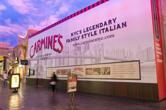 Picture of Carmine's at the Forum Shops before opening